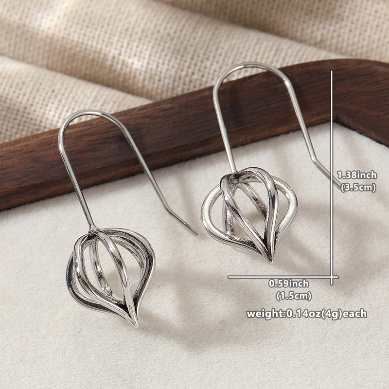 Women's Retro Tulip Bud Drop Earrings — Bohemian Floral Statement